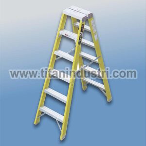 escalera fibra de vidrio - escalera tijera doble acceso